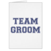 Team-Bräutigam Grußkarte