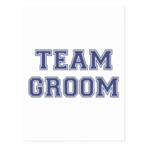 Team-Bräutigam Postkarte