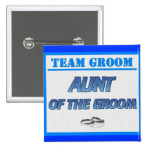 Team-Bräutigam-Tante Button