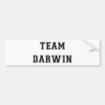 Team Darwin (B&W) Auto Sticker