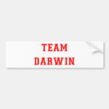 Team Darwin (rot) Auto Aufkleber