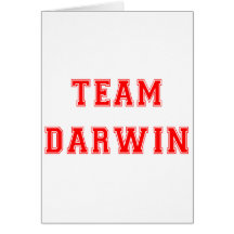 Team Darwin (rot) Grußkarten
