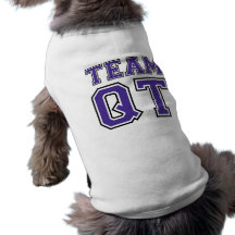 Team Quart-Hündchen-T-Stück (lila) Hund Tshirts