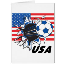 Team USA-Fußball Grußkarten