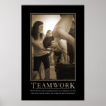 Teamwork Demotivational Druck Poster