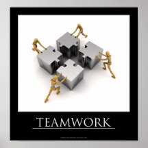 Teamwork-motivierend Plakat
