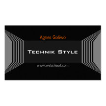 Technik Style Visitenkarten Vorlage