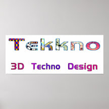 techno 3d Entwurf 2d Posterdrucke