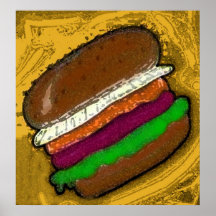 TECHNO HAMBURGER PLAKATE