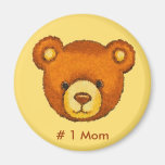 Teddy-Bärn-Kühlschrankmagnet ~ # 1 Mamma ~ fertige