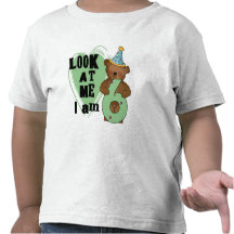 Teddybär bin ich 6 Geburtstags-T-Shirts und Gesche