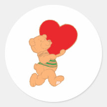 Teddybär Herz teddy bear heart Aufkleber