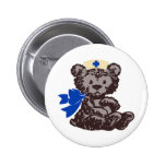 Teddybär-Krankenschwester (blau) Anstecknadel