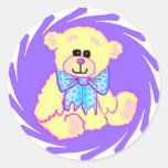 Teddybär Runde Aufkleber
