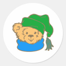 Teddybär teddy bear runde aufkleber