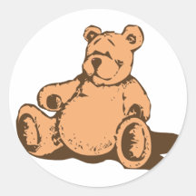 Teddybär teddy bear runde sticker