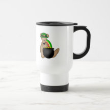 Teddybär und Goldschatz Kaffee Tasse