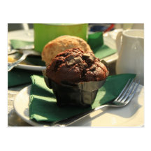 Tee-Muffin-Imbiss-Postkarte