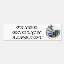 Tee-Party-Stoßaufkleber Auto Sticker