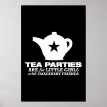 Tee-Party - Tee-Partys sind für kleine Mädchen Plakatdrucke