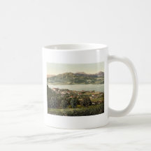 Tegernsee, allgemeine Ansicht, Ra des oberen Bayer Kaffee Haferl