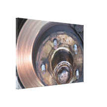 Teilweises FahrzeugbremsDisc und -bolzen Leinwanddruck