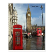 Telefonkasten Londons Big Ben (durch St.K) Postkarten