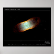 Teleskop-Foto planetarischer Nebelfleck ICs 4406 H Plakate