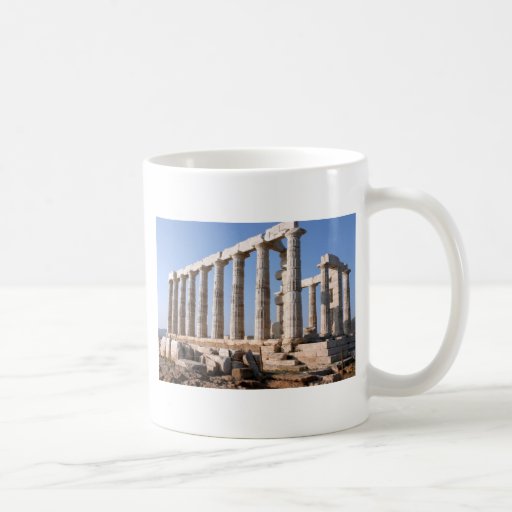 Tempel von Poseidon, Sounion, Griechenland Tassen