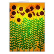 Tennessee-Sonnenblumen im Gelb Karten