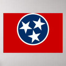 Tennessee, Vereinigte Staaten kennzeichnen Plakatdrucke