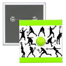Tennis Anstecknadelbuttons