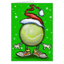 Tennis Chrsitmas Grußkarte