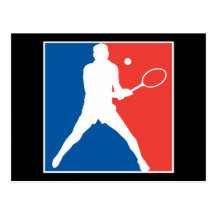 Tennis Postkarte