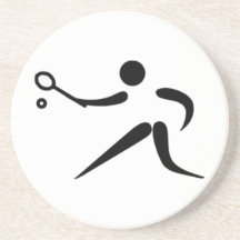 Tennis-Spieler Getränke Untersetzer