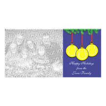 Tennis-Weihnachtsfoto-Karte Bildkarte