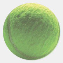 Tennisball Runder Sticker