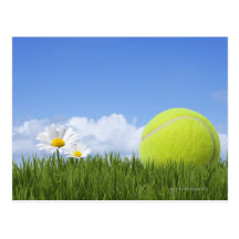 Tennisbälle Postkarte