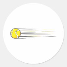 TennisballSwish Runde Sticker