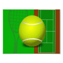 Tennisplatz und Schläger Fotos