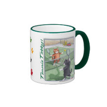 Tennistabby-Katzen Knospe u. Tony-Becher Kaffee Tasse