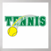 Tennistextgraphik Posterdruck