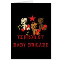 Terrorist-Babys Grußkarten