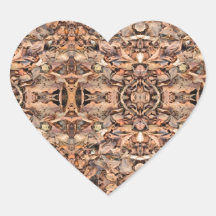 Tessellation Herzaufkleber