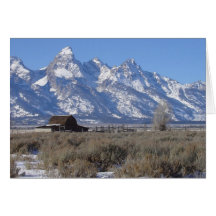 Teton Winter-Weihnachtskarte