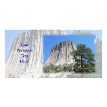 Teufel-Turm, Wyoming Foto Karte
