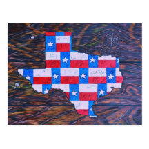 Texas ist groß postkarte