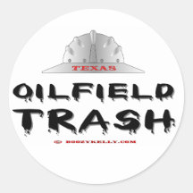 Texas-Ölfeld-Abfall, Ölfeld-Aufkleber