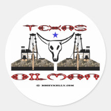 Texas-Ölindustrieller, Ölfeld-Aufkleber