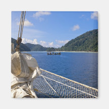 Thailand, Andaman Meer. Stern Fyer Schererschiff Magnete